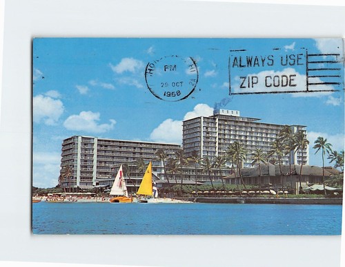Postcard reef hotel waikiki - reef,